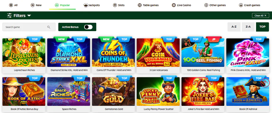 lucky barry casino games